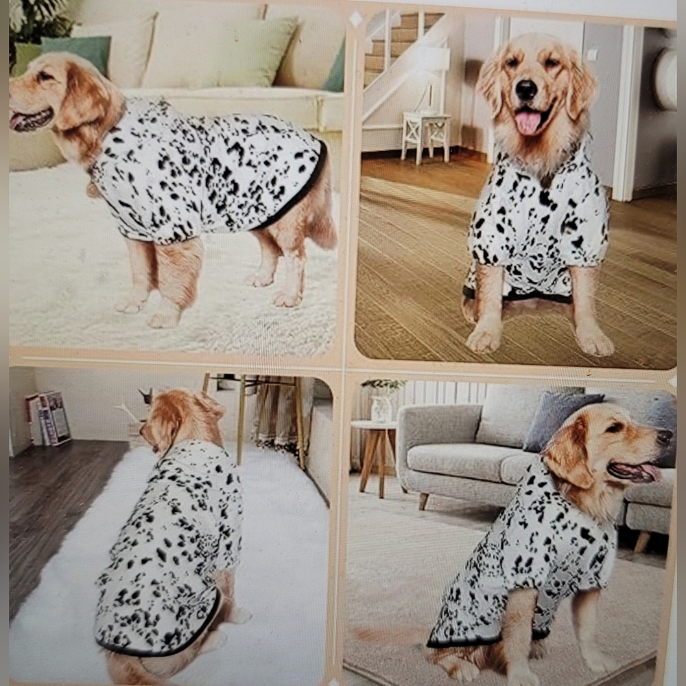 NWT DALMATION DOG HOODIE DOG PET COSTUME XXL - Picture 4 of 14